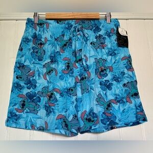 NWT Disney “Lilo & Stitch” Pattern Loungewear Shorts, feat. “Stitch”, sz M